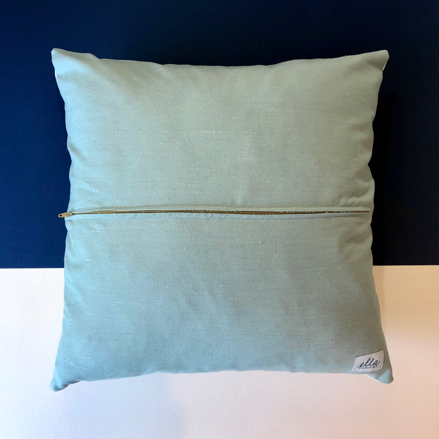 Throw Cushion Cover | Madeline in Duck Egg Blue