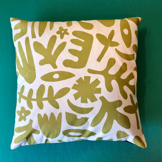 Throw Cushion Cover | Elise in Lime