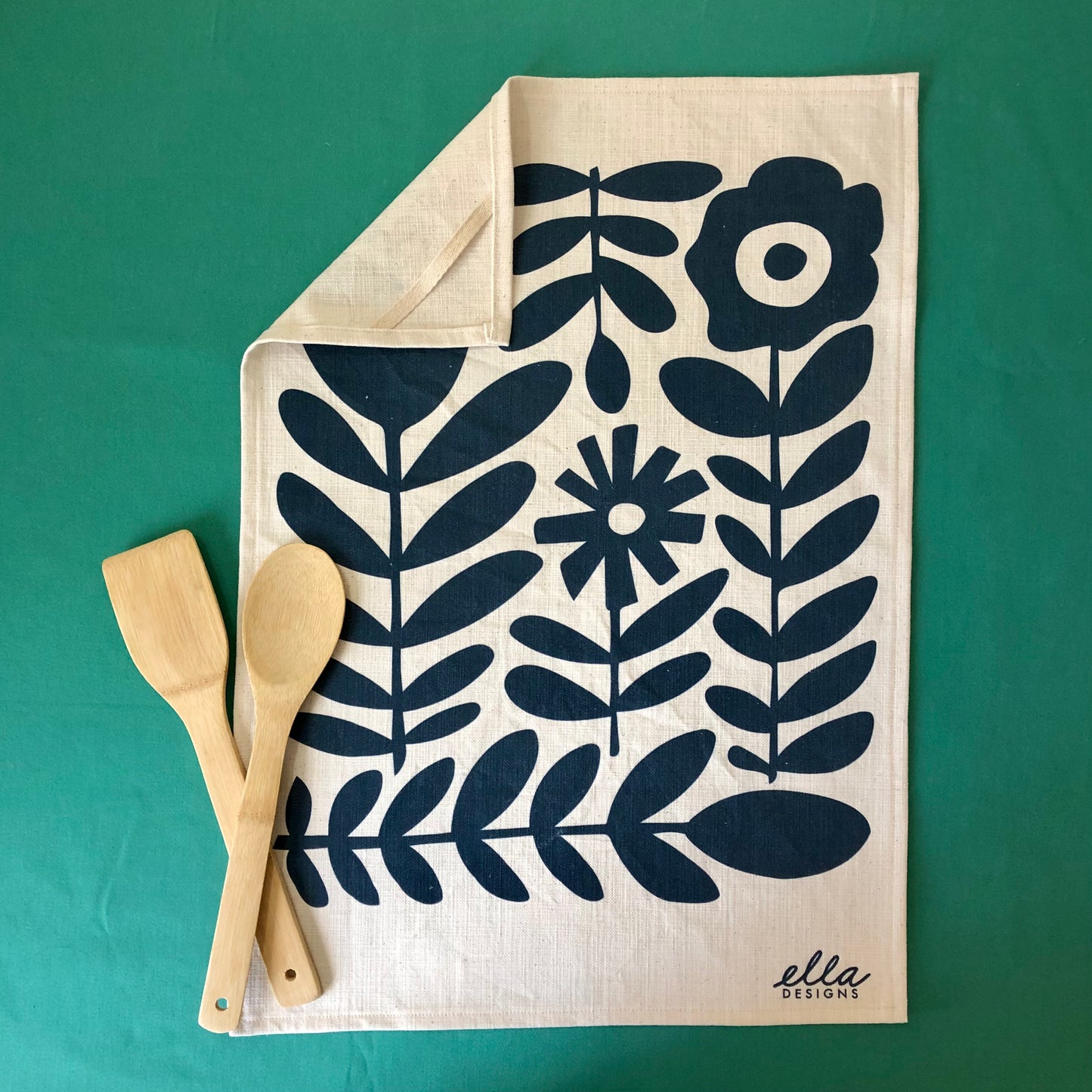 Tea Towel | Klara in Deep Teal