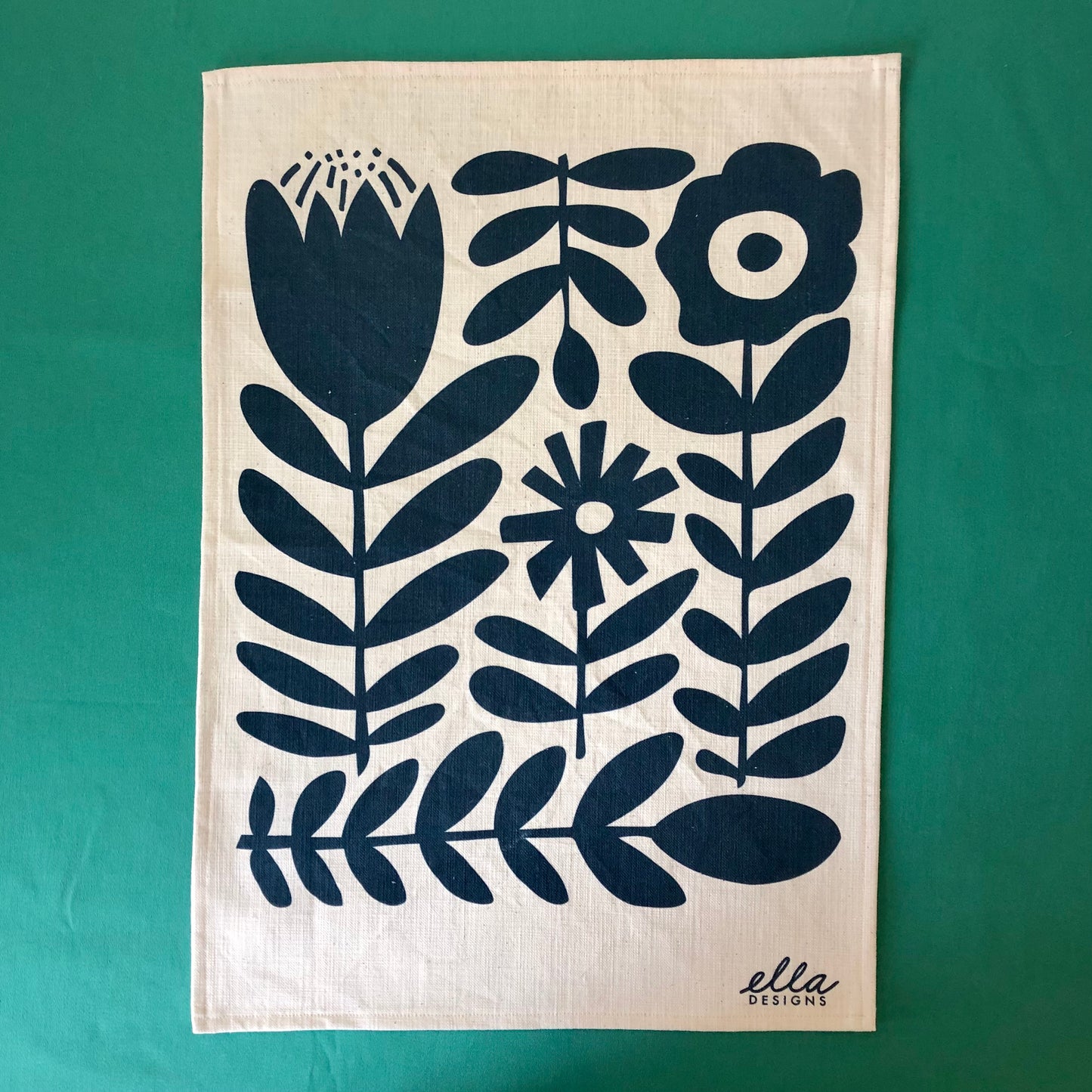 Tea Towel | Klara in Deep Teal