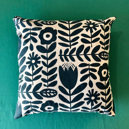 Throw Cushion Cover | Klara in Deep Teal