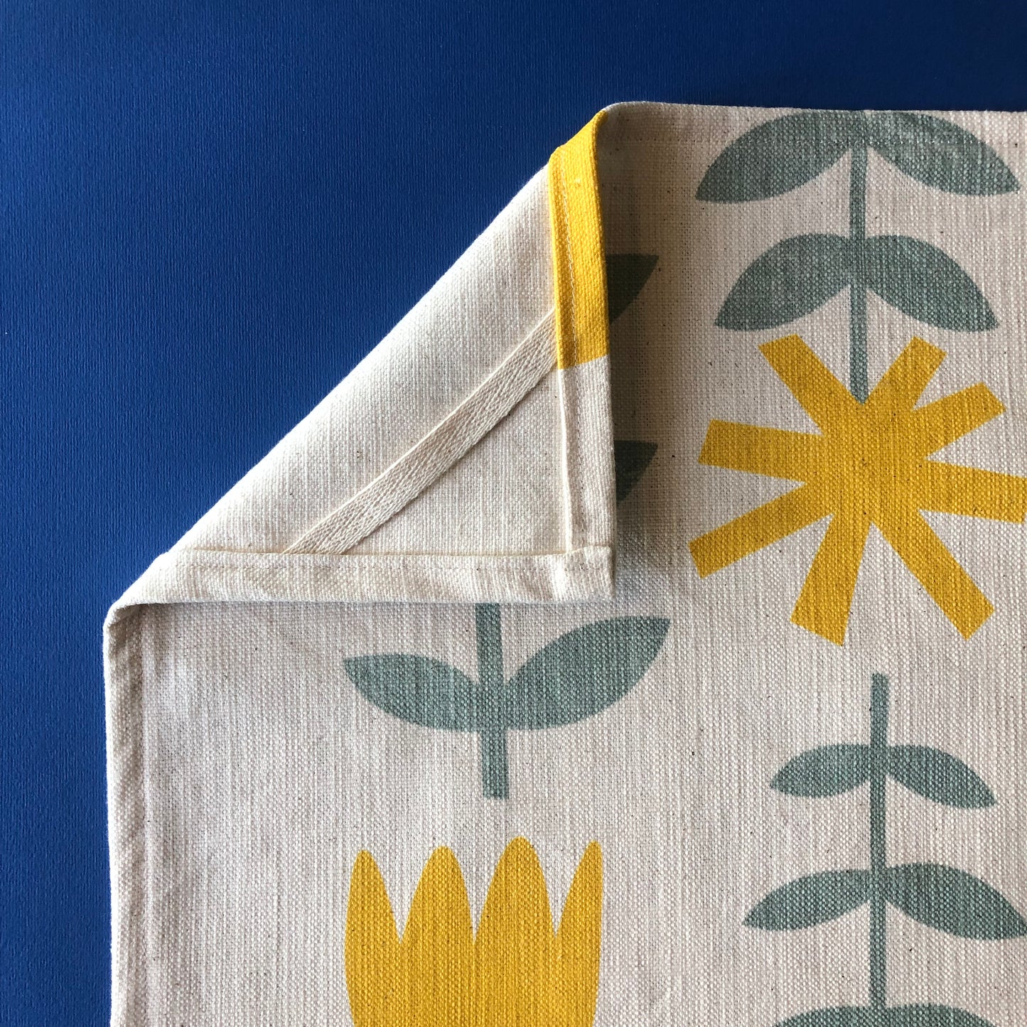 Tea Towel | Nicola in Sunshine Yellow & Mint