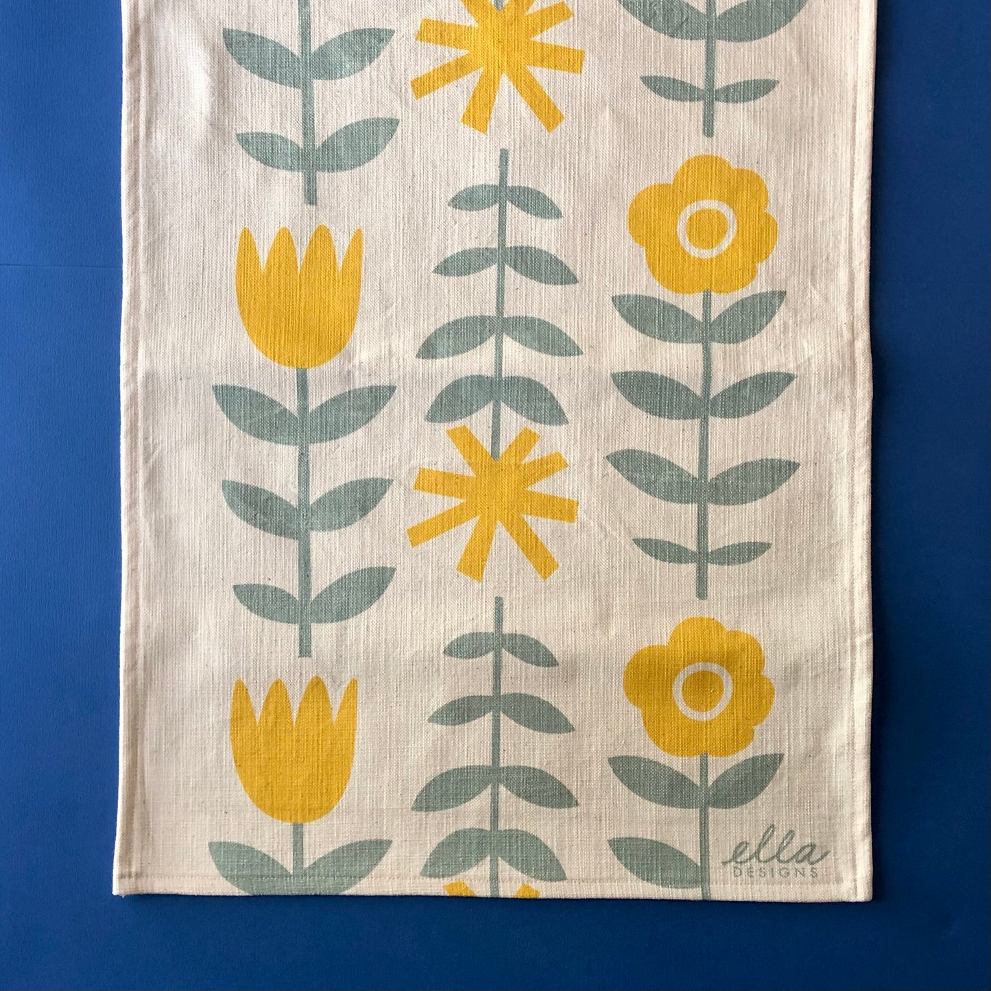 Tea Towel | Nicola in Sunshine Yellow & Mint