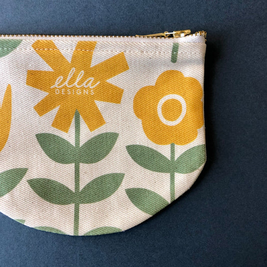 Penny Pouches | Nicola in Sunshine Yellow & Mint