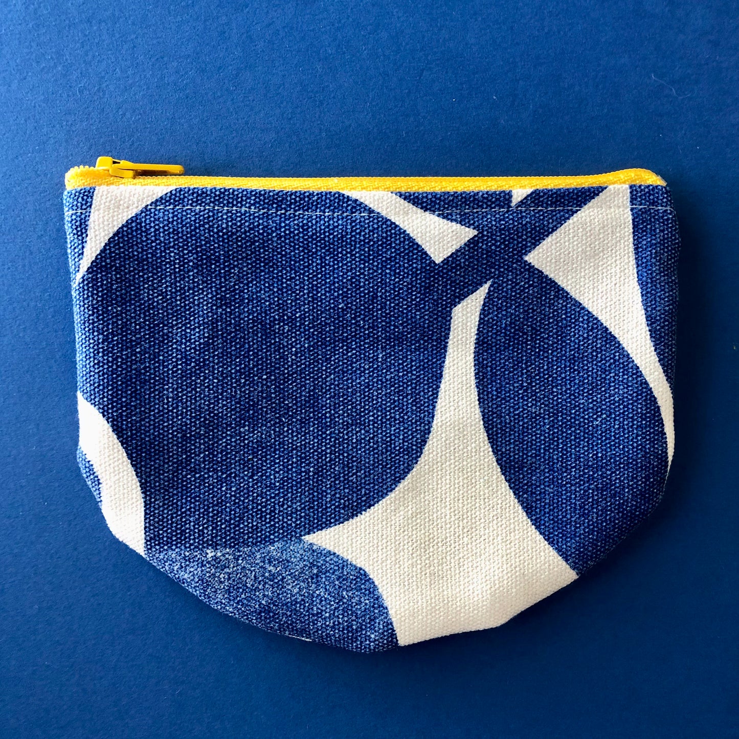 Screen-printed Penny Pouch |  Tali in Royal Blue