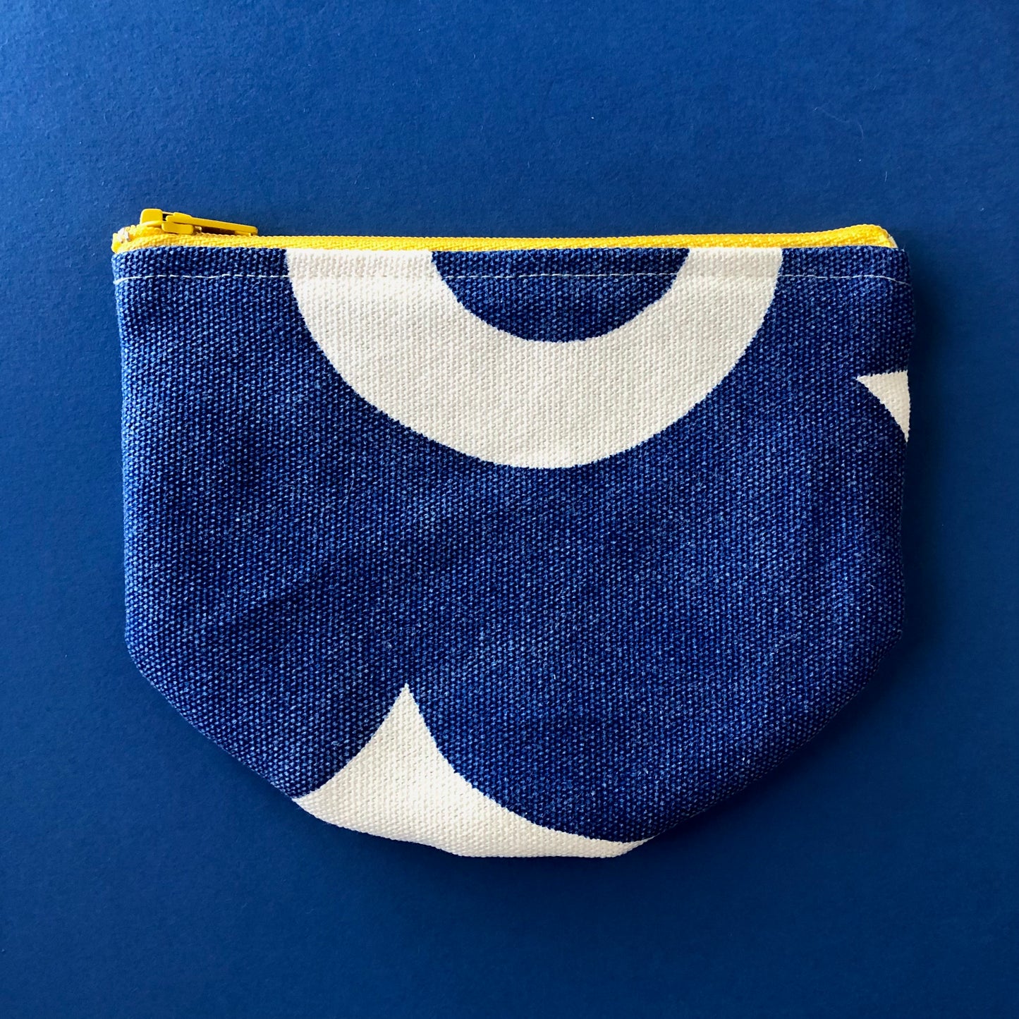 Screen-printed Penny Pouch |  Tali in Royal Blue