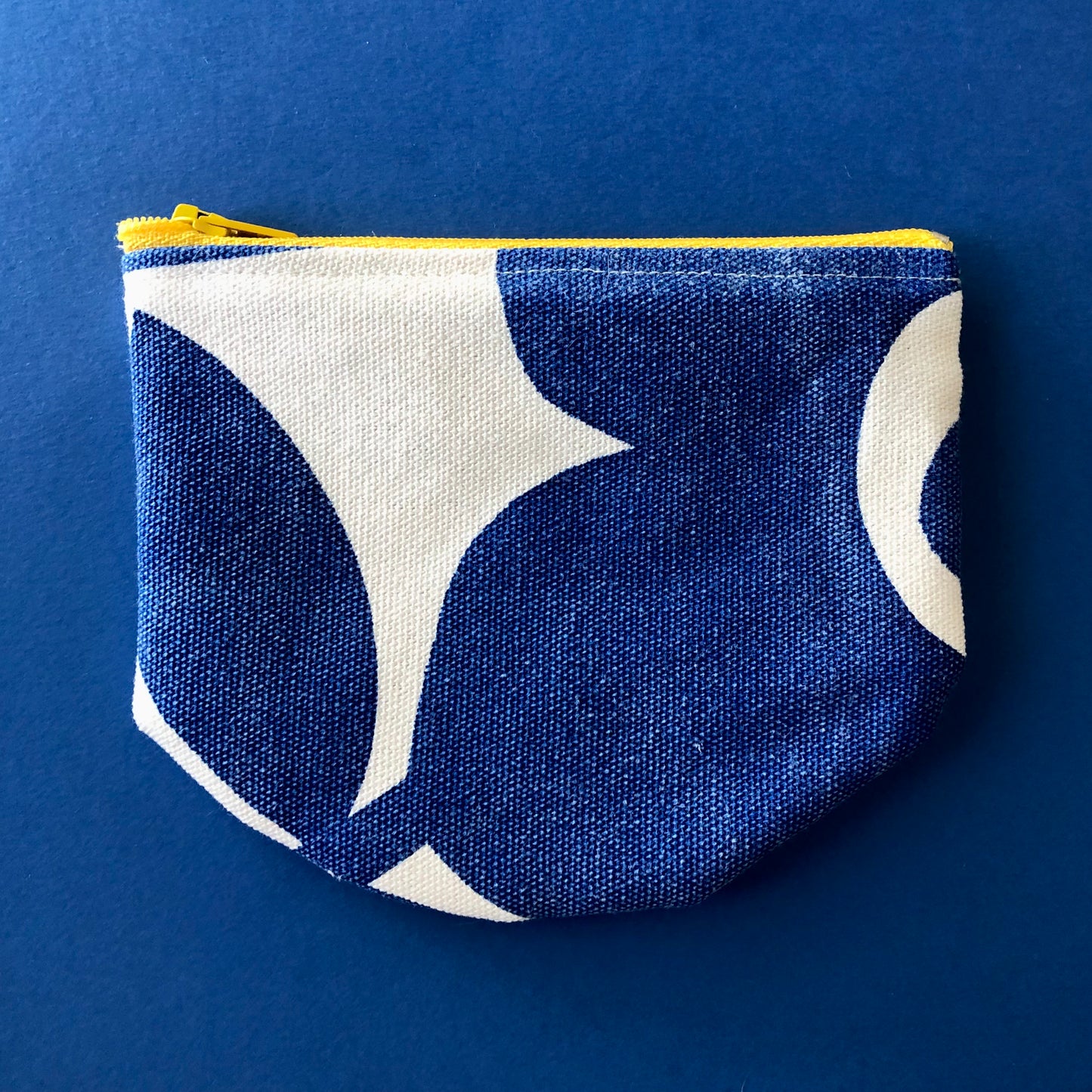 Screen-printed Penny Pouch |  Tali in Royal Blue