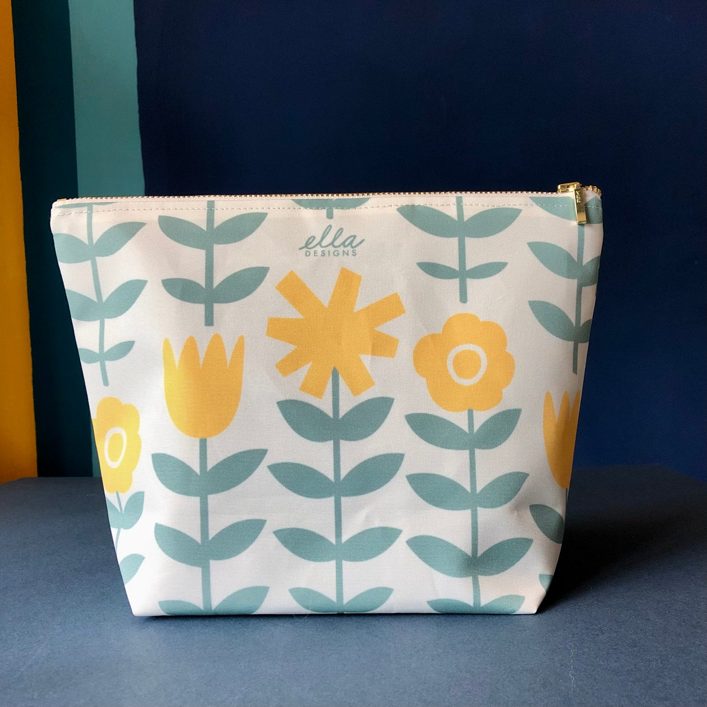 Toiletry Bags | Nicola in Sunshine Yellow & Mint