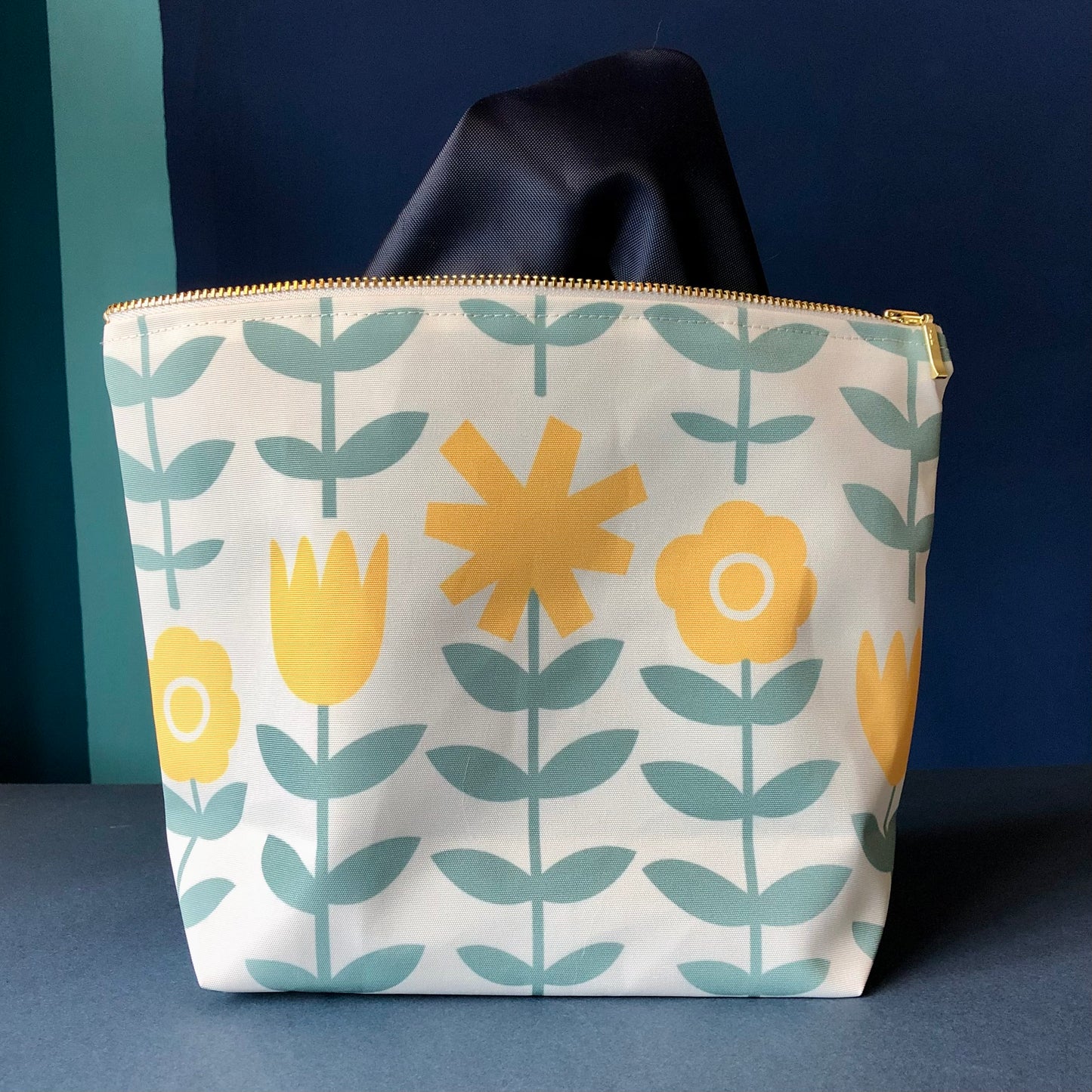 Toiletry Bags | Nicola in Sunshine Yellow & Mint